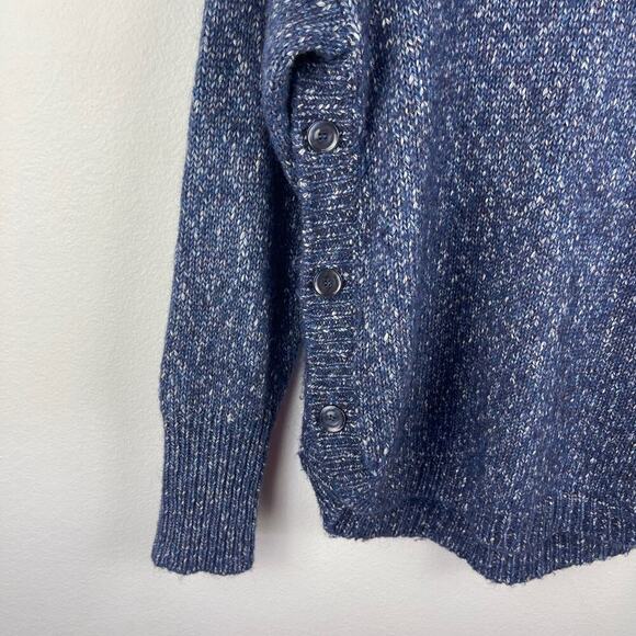 Sundays Alder Sweater Military Blue Cotton Yak Blend Round Hemline Women's Small - Picture 6 of 12